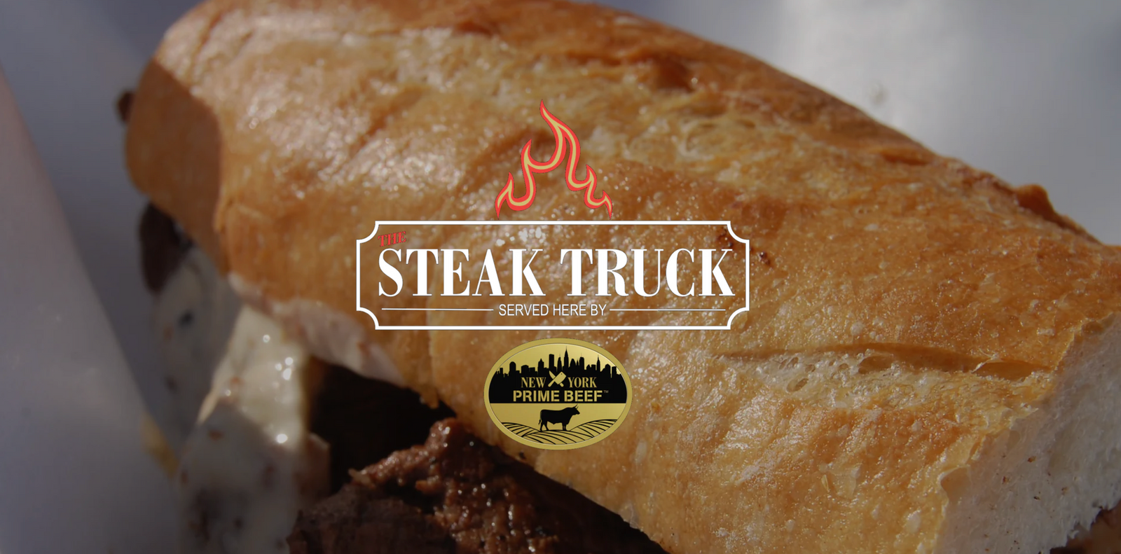 The Steak Truck signature steak sandwich